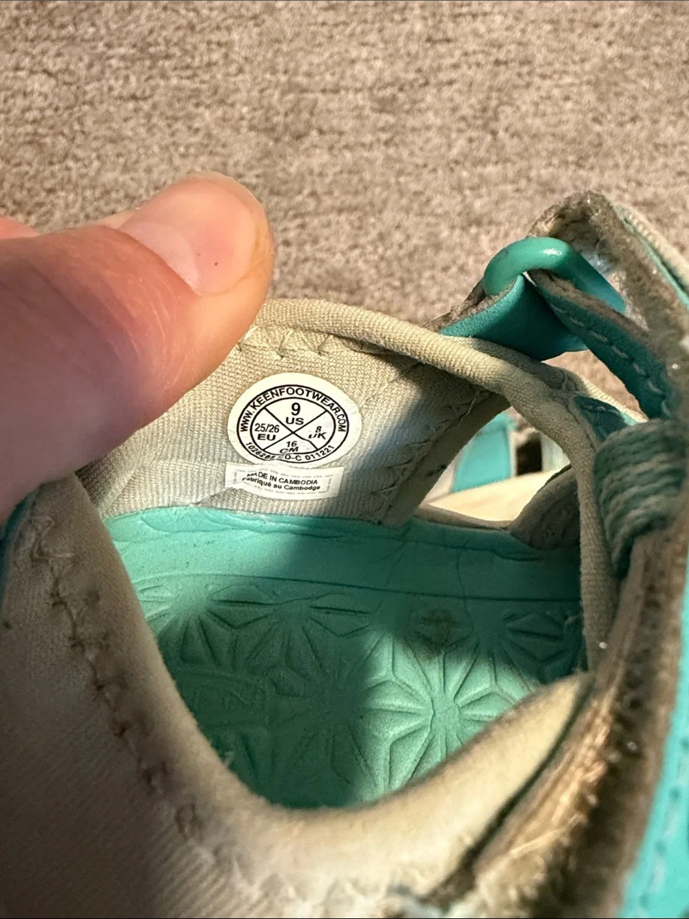 Keen Kids Teal Aqua Closed-Toe Sandals
